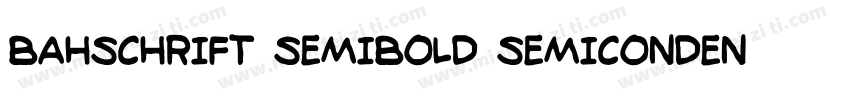 Bahschrift SemiBold SemiConden字体转换